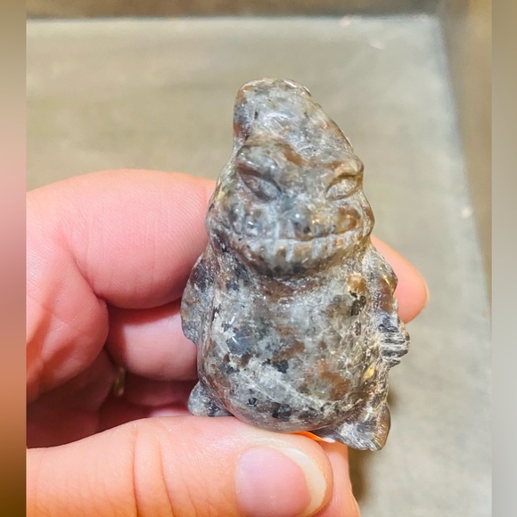 SOLD Oogie Boogie Yooperlite Carved Crystal Figure Nightmare Before Christmas - Picture 3 of 6